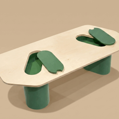 Tavolo Organico in Betulla - MORFICA SE