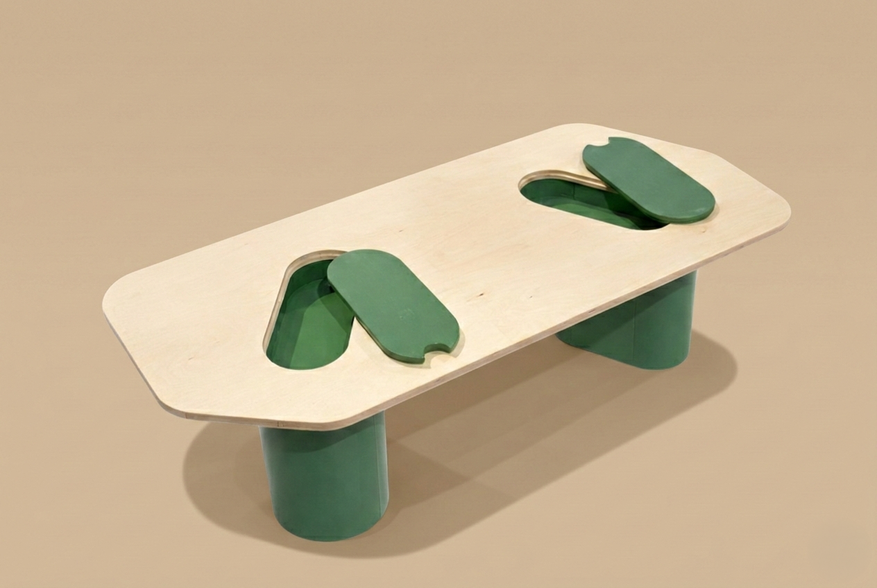 Tavolo Organico in Betulla - MORFICA SE