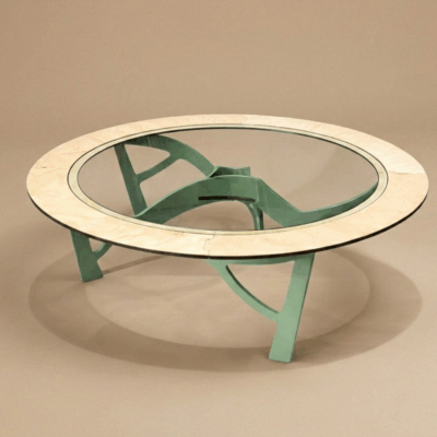 Tavolo Rotondo con Piano in Vetro - CERCHIO SE